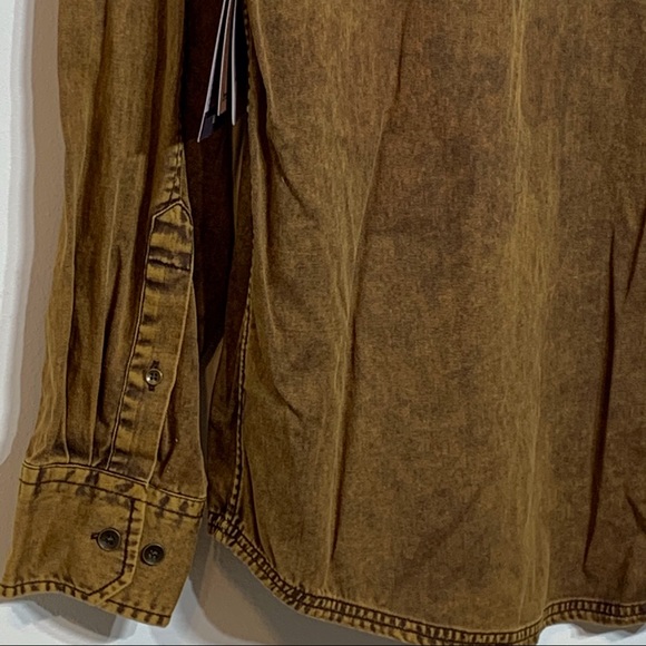 NWT Outback Trading Co Brown Button Down Shirt - Picture 4 of 9